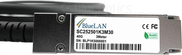 Produktbild BlueLAN Extreme Networks 20G-DACP-QSFP1SFPDD1M kompatibles DAC QSFP SC252501K1M30