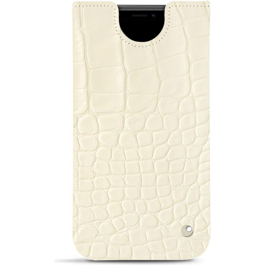 Noreve Lederschutzhülle (Apple iPhone 11 Pro), Smartphone Hülle, Beige