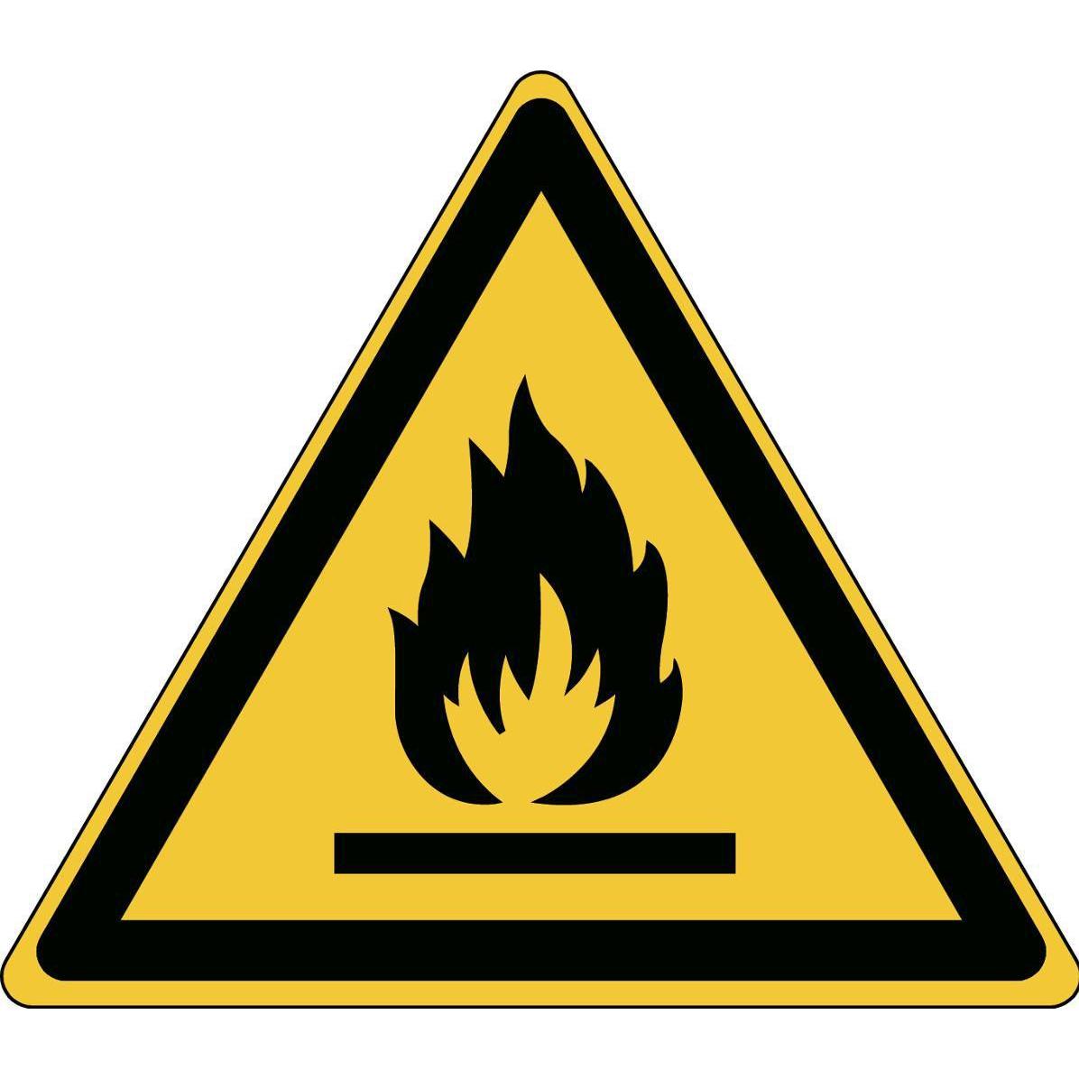 Brady, Sicherheitskennzeichnung, ISO-Sicherheitsschild - Warnung vor feuergefährlichen Stoffen