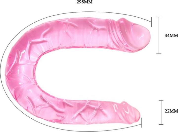 Actual product image Baile Double Dong Dildo Doble Pink