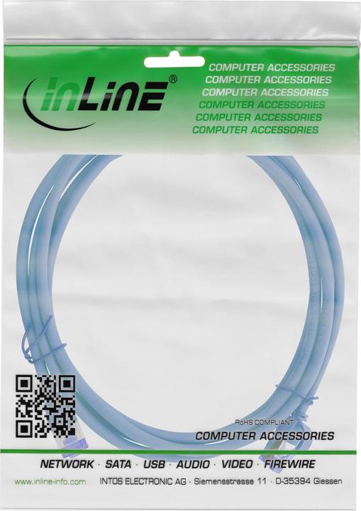 Immagine prodotto InLine Cavo patch sottile (S/FTP, CAT6a, 3 m)