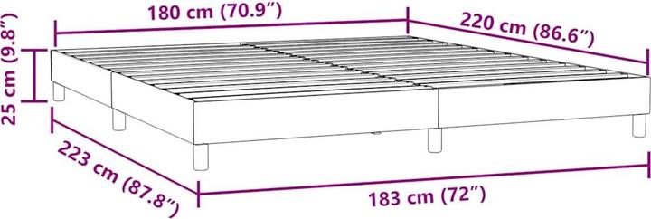 Image du produit vidaXL Bettgestell (180 x 220 cm)