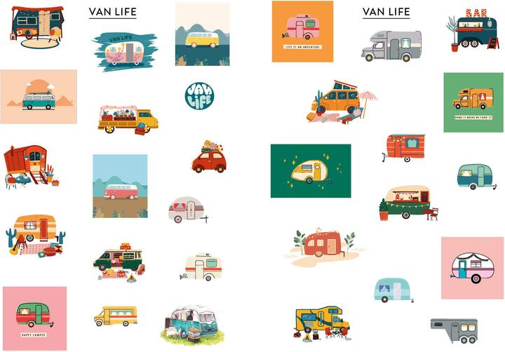 Produktbild Stickerbuch-Camping
