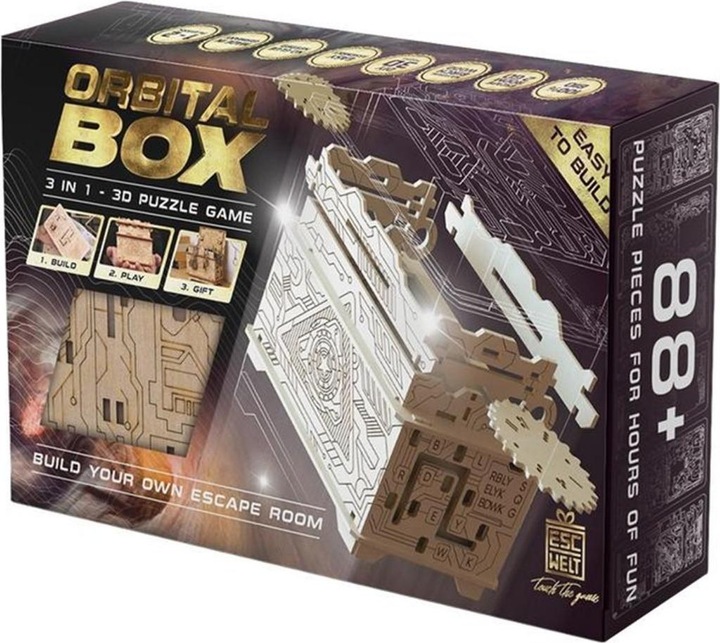 Actual product image Escape Welt Orbital Box - puzzle box kit (German)