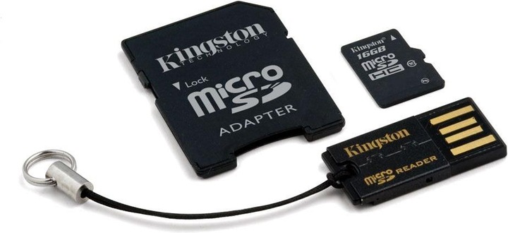 Produktbild Kingston Memory Card Mobility Kit (16 GB, microSDHC, UHS-I)