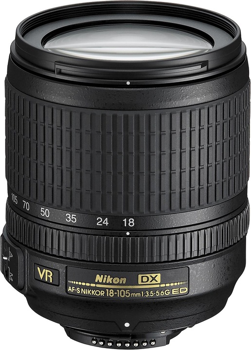 Produktbild Nikon AF-S DX 18-105mm f/3.5-5.6G (EU) (Nikon DX, APS-C / DX)