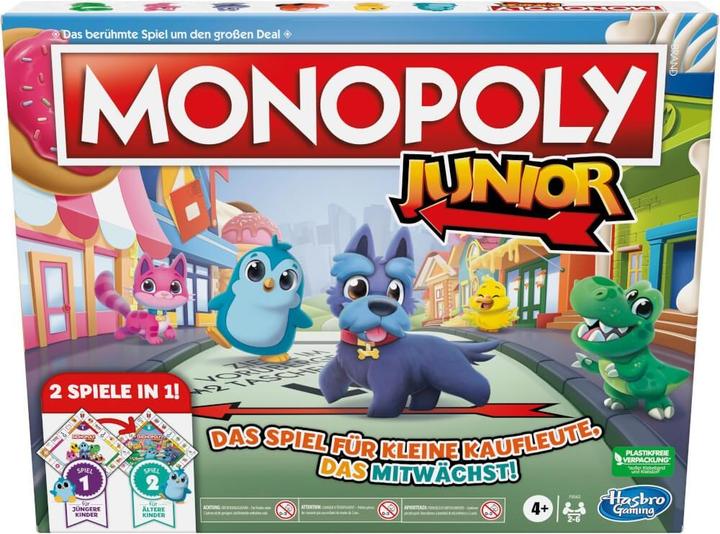Productafbeelding Monopoly Junior 2 spellen in 1 (Duits)