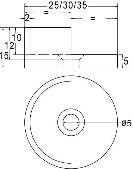 Actual product image OK-Line Cabinet tube bearing