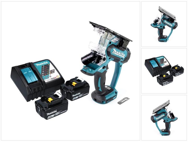 Actual product image Makita DSD 180 RM Battery plasterboard saw 18 V + 2x battery 4.0 Ah + charger
