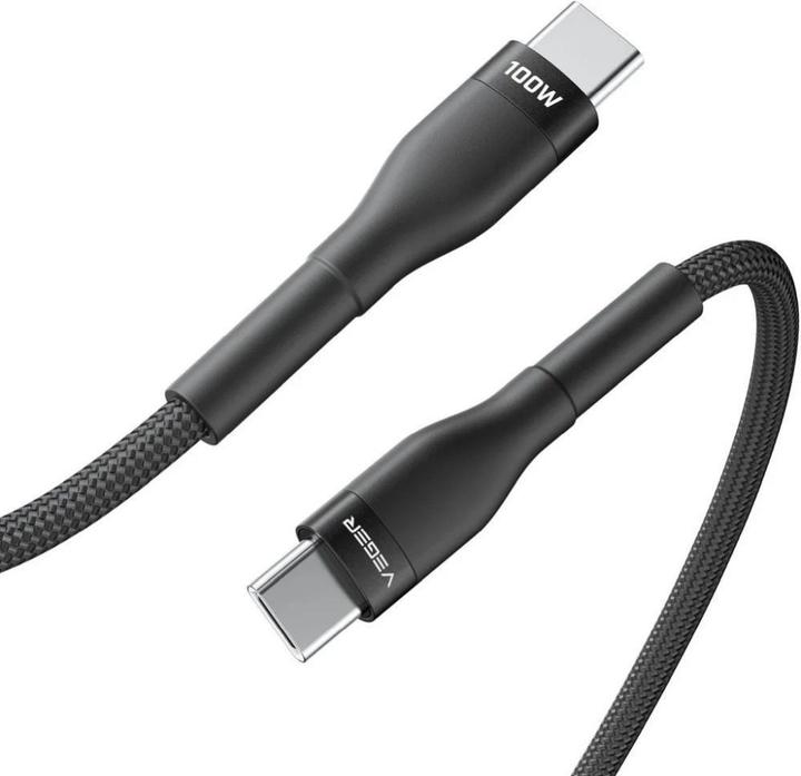 Produktbild Veger Cable Cable Typ C to Typ C PD 5A 100W CC05 1,5 m black (1.50 m, 100 W)