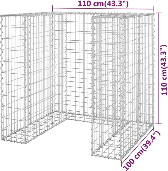 Produktbild vidaXL Gabionenwand