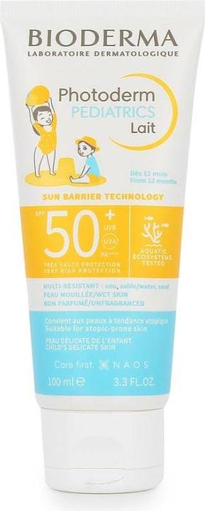Immagine prodotto Bioderma Crème Solaire Photoderm Pediatrics Lait SPF 50+ - 100 ml (Latte solare, SPF 50, 100 ml)