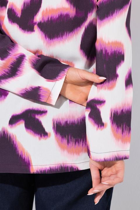 Image du produit Ulla Popken Blouse avec imprimé, décolleté rond et manches longues (54)