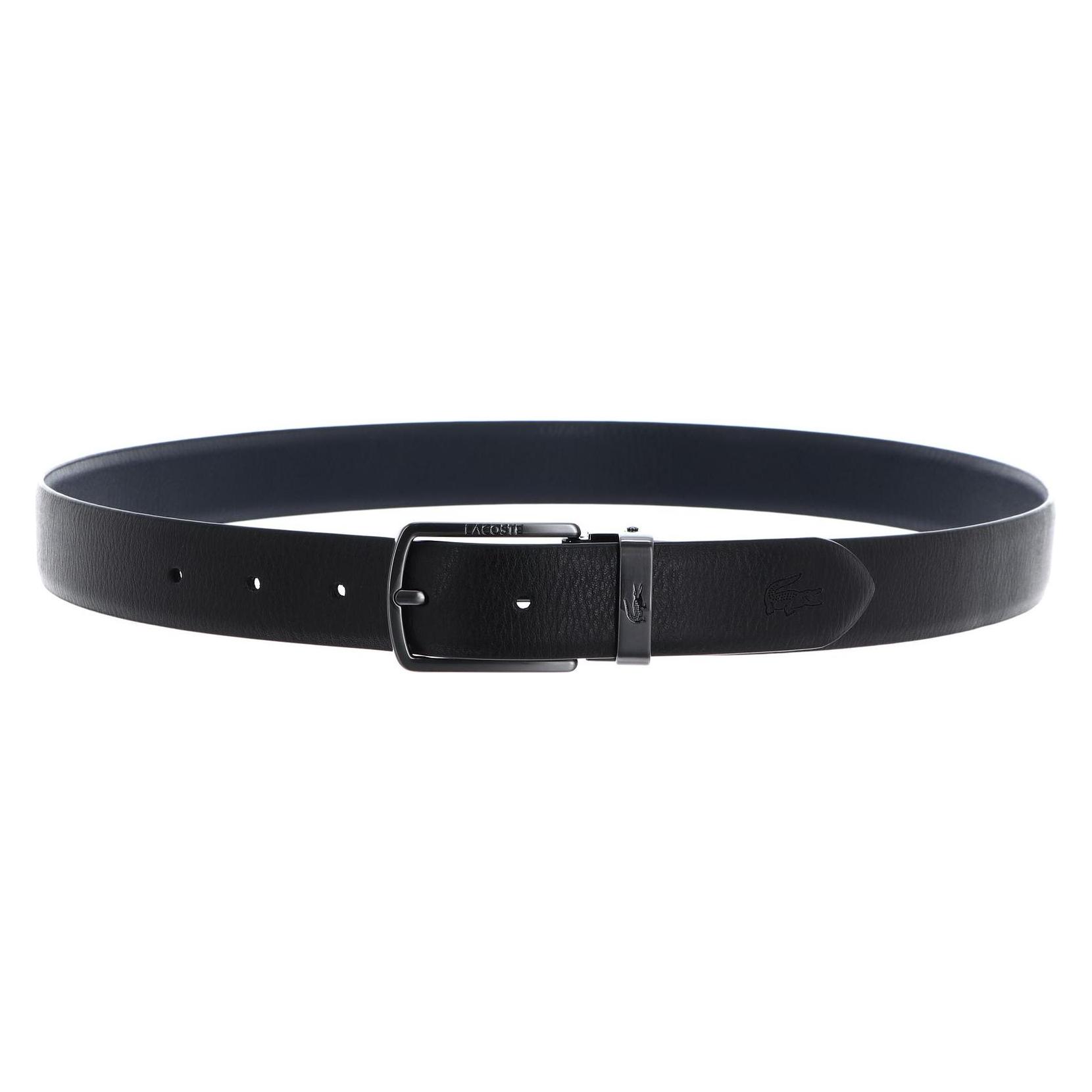 Lacoste, Herren, Gürtel, Elegance Reversible Stitched Box Belt, Schwarz, Blau, (90)