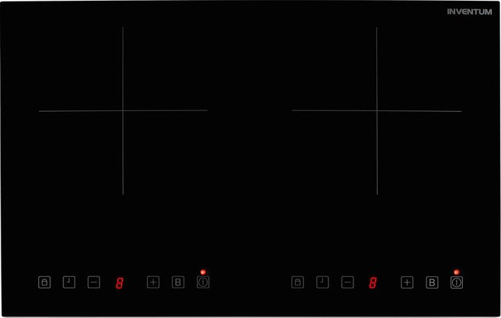 Productafbeelding Inventum VKI3020ZWA inductie kookplaat - 2 kookzones - 1-fase plug en play - Vrijstaand - Zwart