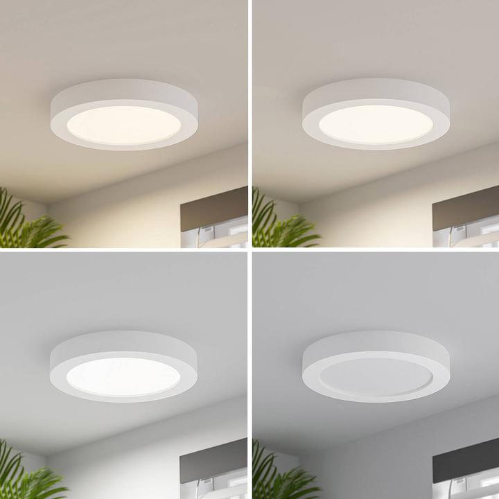 Image du produit Prios Edwina LED plafonnier, blanc, 24,5 cm (1740 lm)