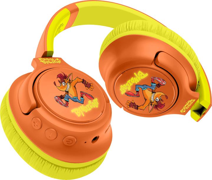 Actual product image OTL Crash Bandicoot hedphones withn LED backlight