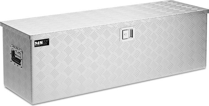 Produktbild MSW Alubox Riffelblech Alukiste Truckbox Werkzeugbox Transportkiste Deichselbox 150L (1 Teil)