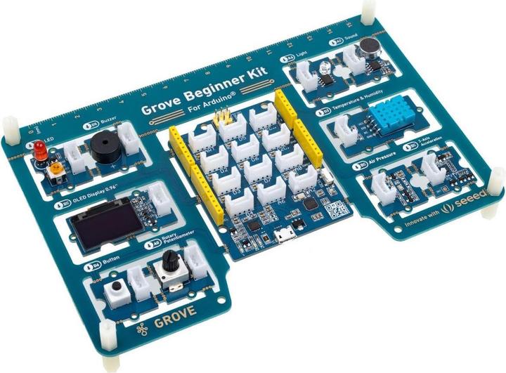 Seeed Studio seeed Grove - Einsteiger-Kit für Arduino, All-in-one-Board mit 10 Sensoren und 12 Projekten