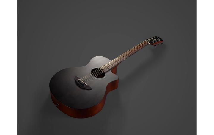 Image du produit Yamaha APX600M Matte Finish Smokey Black électrique-acoustique westerngitaar (Guitare occidentale, Touche : Bois de rose, Table d'harmonie : Épicéa, Manche : bois d'argile)