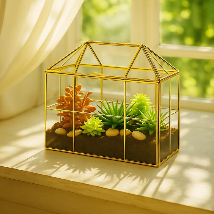 Actual product image Relaxdays Plant terrarium