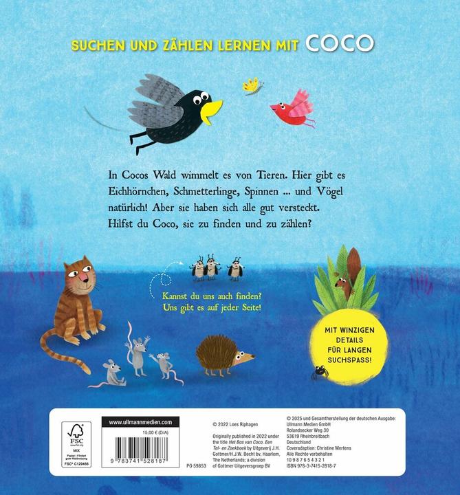 Productafbeelding Coco und ihre Freunde - Ein Such- und Zählbuch (Duits, Loes Riphagen, 2025)