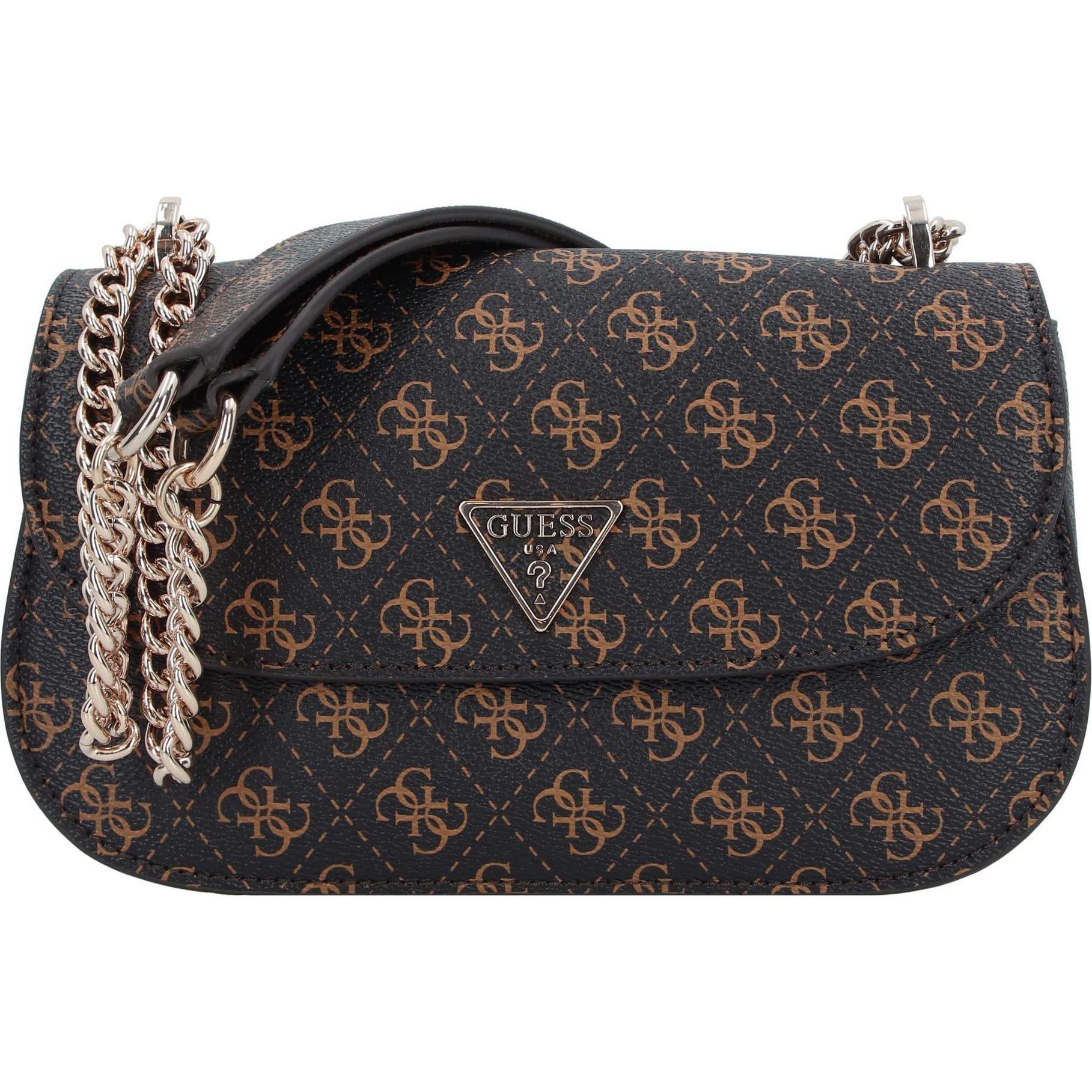 Guess, Handtasche, Eco Erica Damenhandtasche, Braun