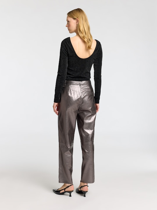 Actual product image Selected Femme Glitter top with long sleeves (S)