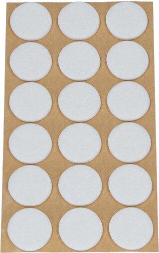 OK-Line Viltglijders rond, zelfklevend (Vilten glijders, 18 Pcs.)