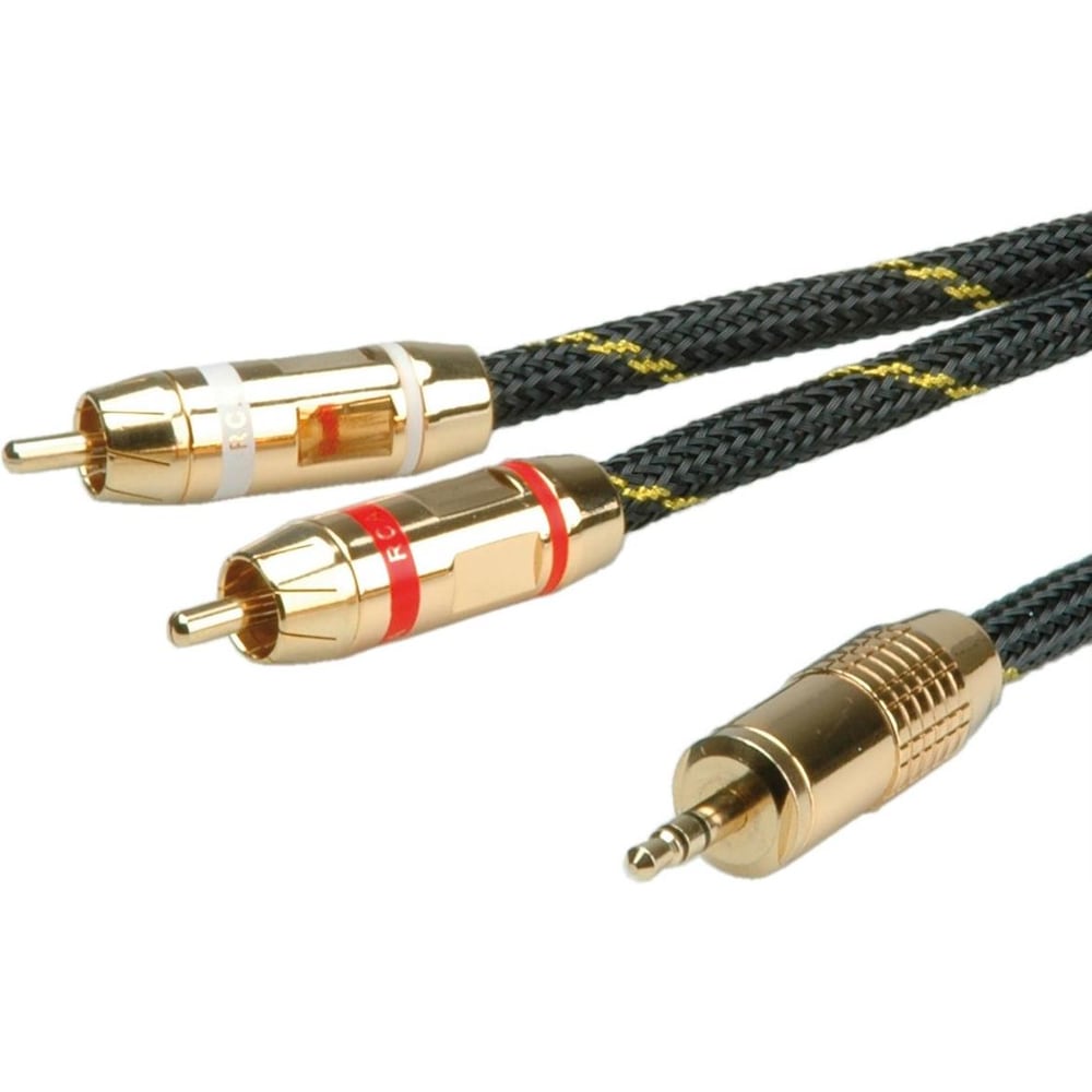 Roline GOLD Audio 3.5mm - 2x Cinch (10 m, 3.5mm Klinke (AUX), Cinch), Audio Kabel