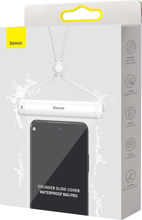 Immagine prodotto Baseus Custodia di base impermeabile per telefono con coperchio scorrevole bianco (FMYT000002) (LG G4 Pro)