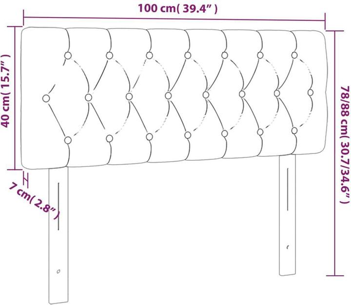 Immagine prodotto vidaXL Mathew (100 x 7 x 78/88 cm)