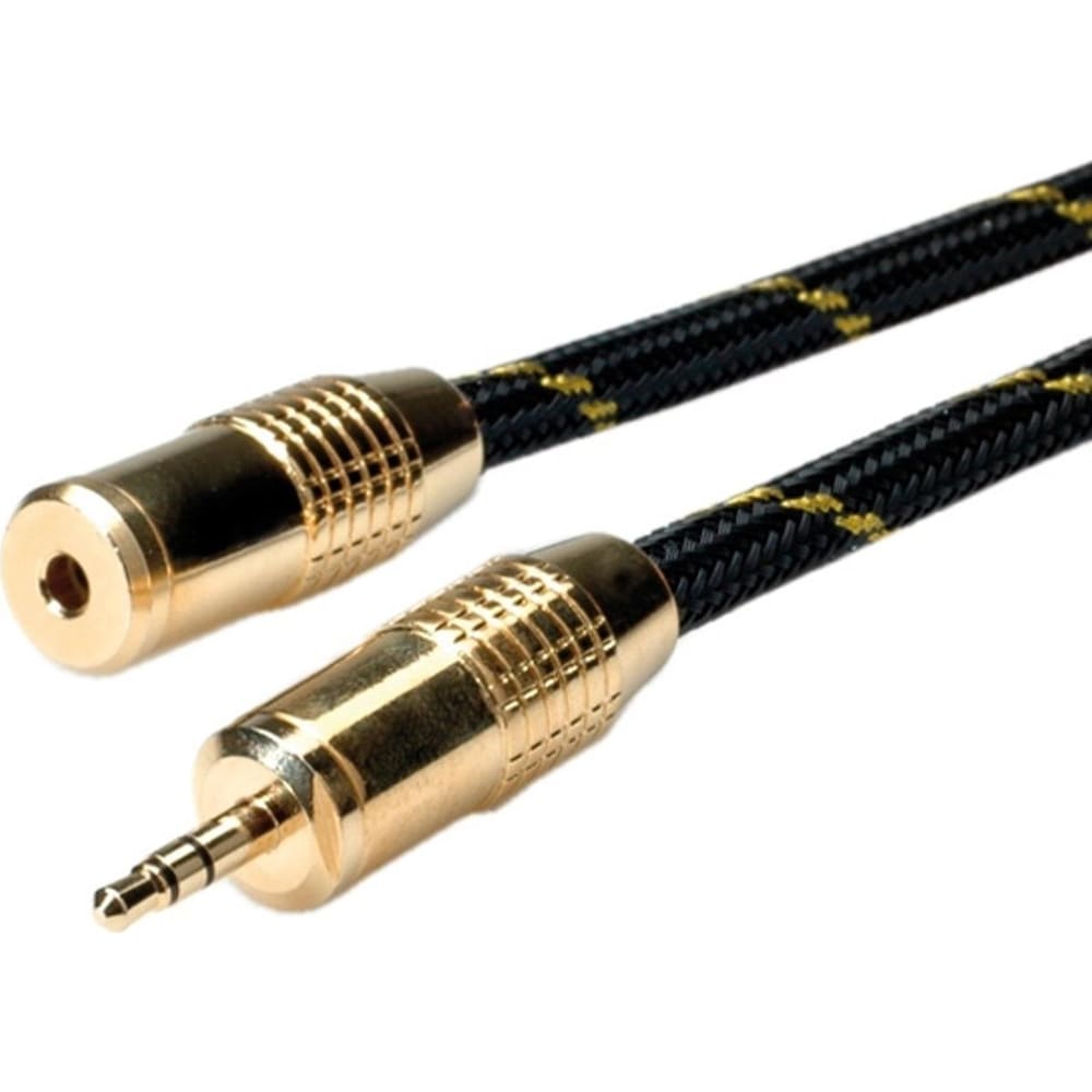 Roline Gold Audio Verlängerungskabel (2.50 m, 3.5mm Klinke (AUX)), Audio Kabel