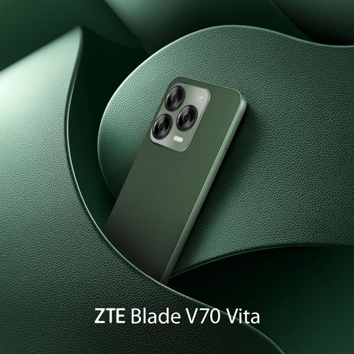 Actual product image ZTE Blade V70 Vita (256 GB, Green, 6.70", Dual SIM, 4G)