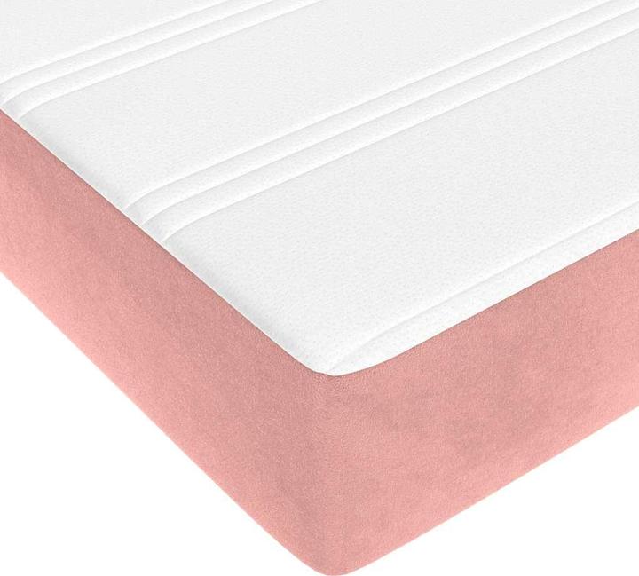 Image du produit vidaXL Taschenfederkernmatratze Rosa Samt (140 x 220 cm, Noyau de printemps)
