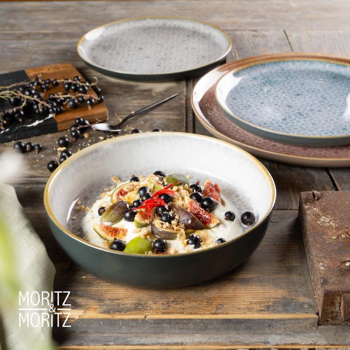 Actual product image Moritz & Moritz TERRA 6-piece soup plate grey 700 ml each (6 pcs.)