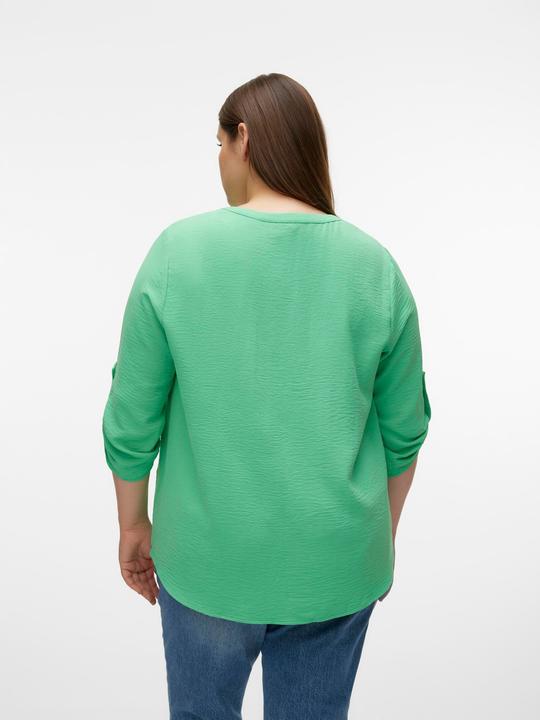 Produktbild Vero Moda Normal geschnitten V-Ausschnitt Curve Umgeschlagene Ärmelbündchen Top Top (52)