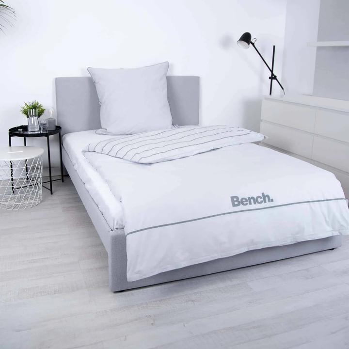 Actual product image Bench Bed linen "grey/striped" "Made in Green" (70/90+140/200 cm) (Bedding set, 140 x 200 cm, 70 x 90 cm)