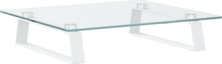 Immagine prodotto vidaXL Supporto per monitor bianco 40x35x8 cm in vetro temperato e