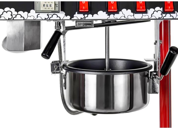 Produktbild Royal Catering Popcornmaschine Popcornmaker Popcornautomat 1700W 5kg/h beheizte Kammer rot