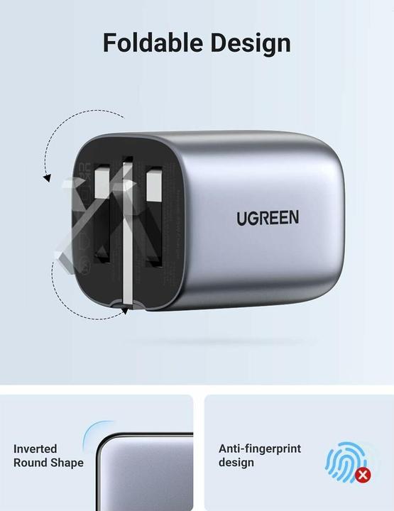 Actual product image Ugreen Nexode Pro (65 W, 3 ports)