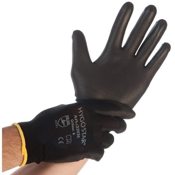 Actual product image franz mensch unisex work gloves Black Ace black size L 12 pair (9)