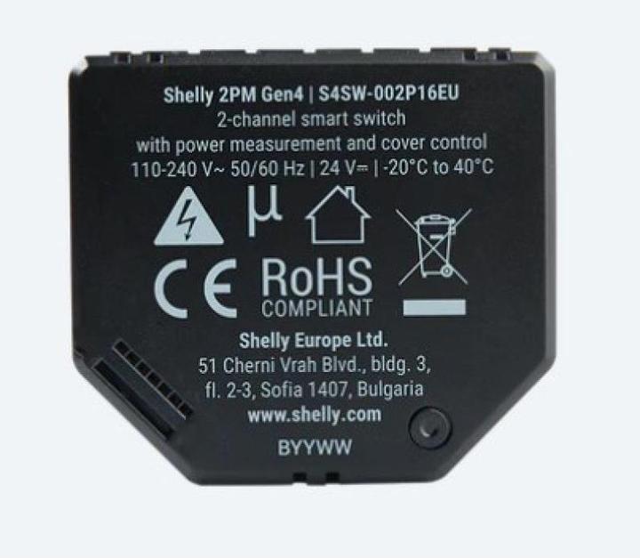 Image du produit Shelly 2PM Gen4 (Actionneur de commutation)