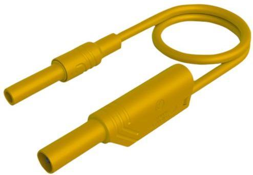 Image du produit Hirschmann Test & Measurement Cordon de mesure, mâle, 4 mm - femelle, 4 mm, jaune, laiton, nickelé, 250mm