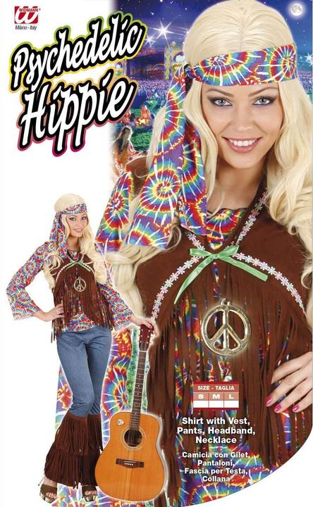 Produktbild Widmann Farbenfrohes Hippiekostüm (XL)