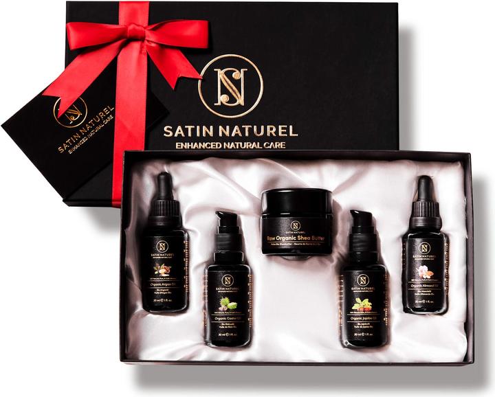 Image du produit SatinNaturel Satin Naturel BIO Natural Body Coffret cadeau femme, 5X30 ml KPG (Set soin du corps)