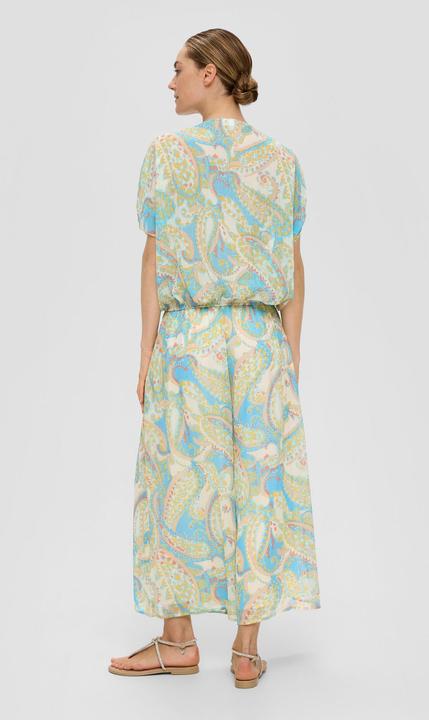 Immagine prodotto s.Oliver Bluse Chiffon-Bluse mit Raffung und Glitzergarn im Loose Fit (XS)
