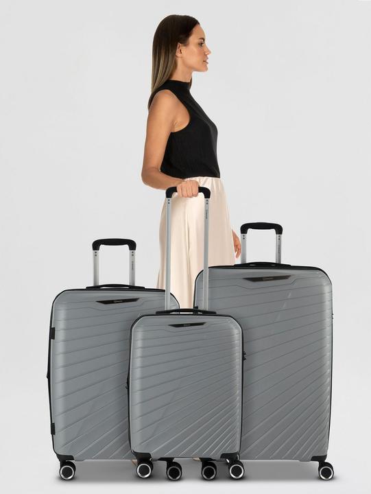 Actual product image Benzi 5808 4 Rollen Kofferset 3-teilig mit Dehnfalte (191 l)