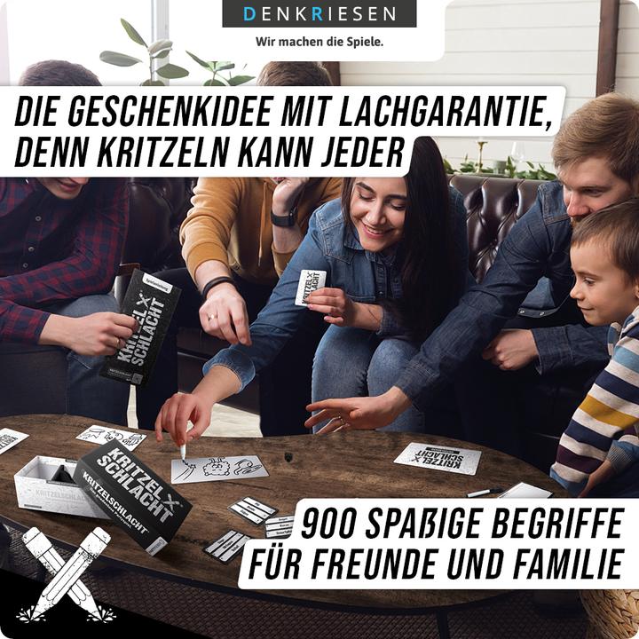 Produktbild Denkriesen Partyfieber - Kritzelschlacht (d) (Deutsch, 3 - 8 Spieler)