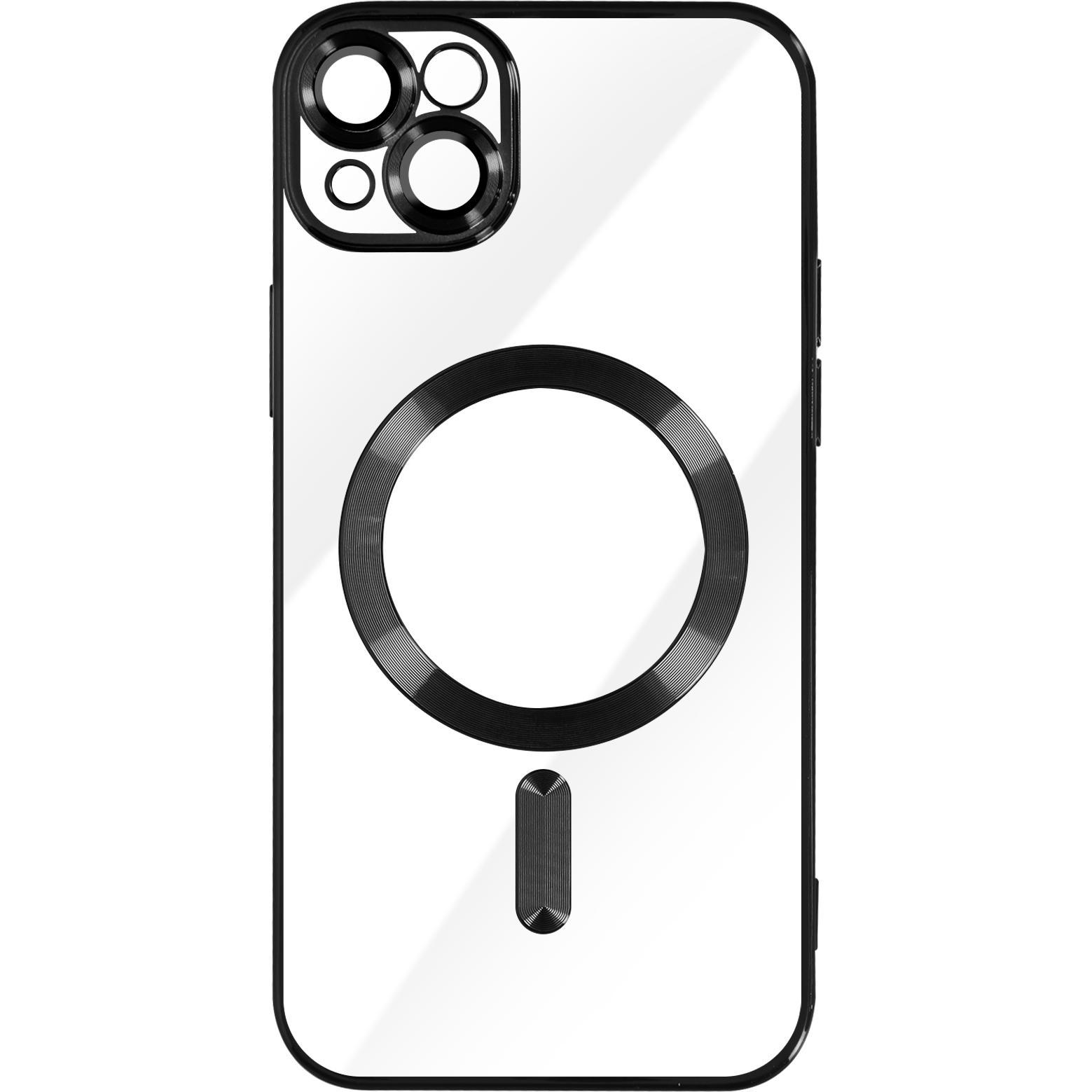 Avizar Chrom Handyhülle Series (Apple iPhone 14 Plus), Smartphone Hülle, Schwarz